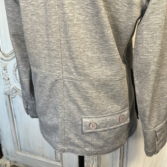 Men’s Kane & Unke Gray Light Knit Jacket Luxury Old Money GQ Statement Size S - Picture 11 of 16